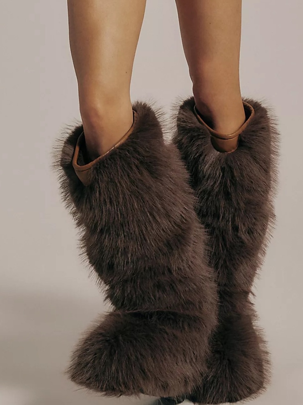 Free people Wild Thing Faux Fur Boots size 9.5